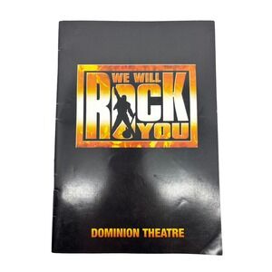 We Will‎ Rock You Queen Musical Dominion Theatre Program Original Souvenir